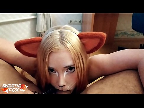 ❤️ Кіцуне ковтає член і кончить в рот Секс-відео у нас uk.kutjeporno.ru ❌️❤